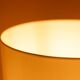 Pair of orange glass lamps. 1970s.