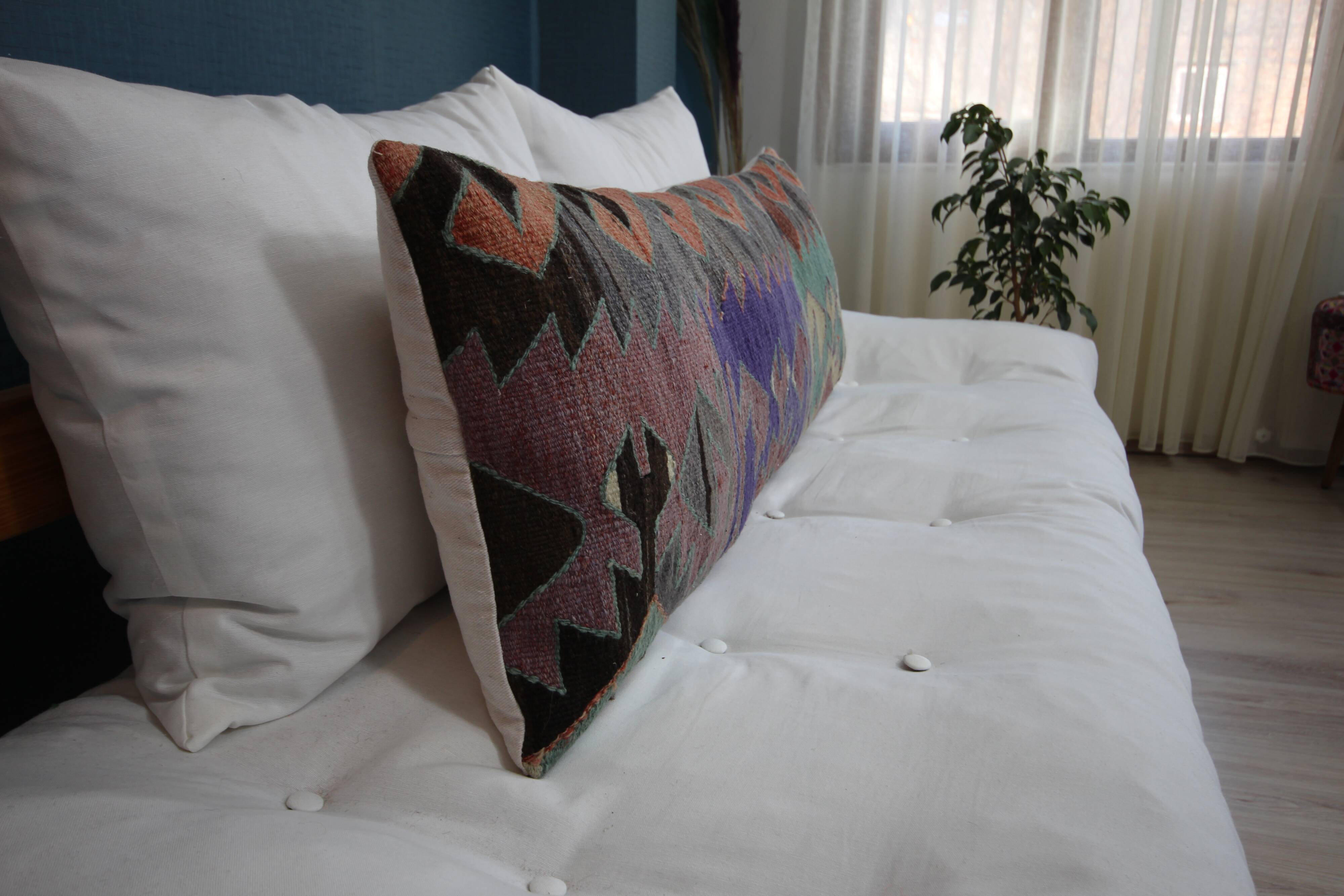 Kilim Pillow Covers 40 x 120 cm Lumbar Cushion For Sofa -Decorative Pillow Bedding Decor