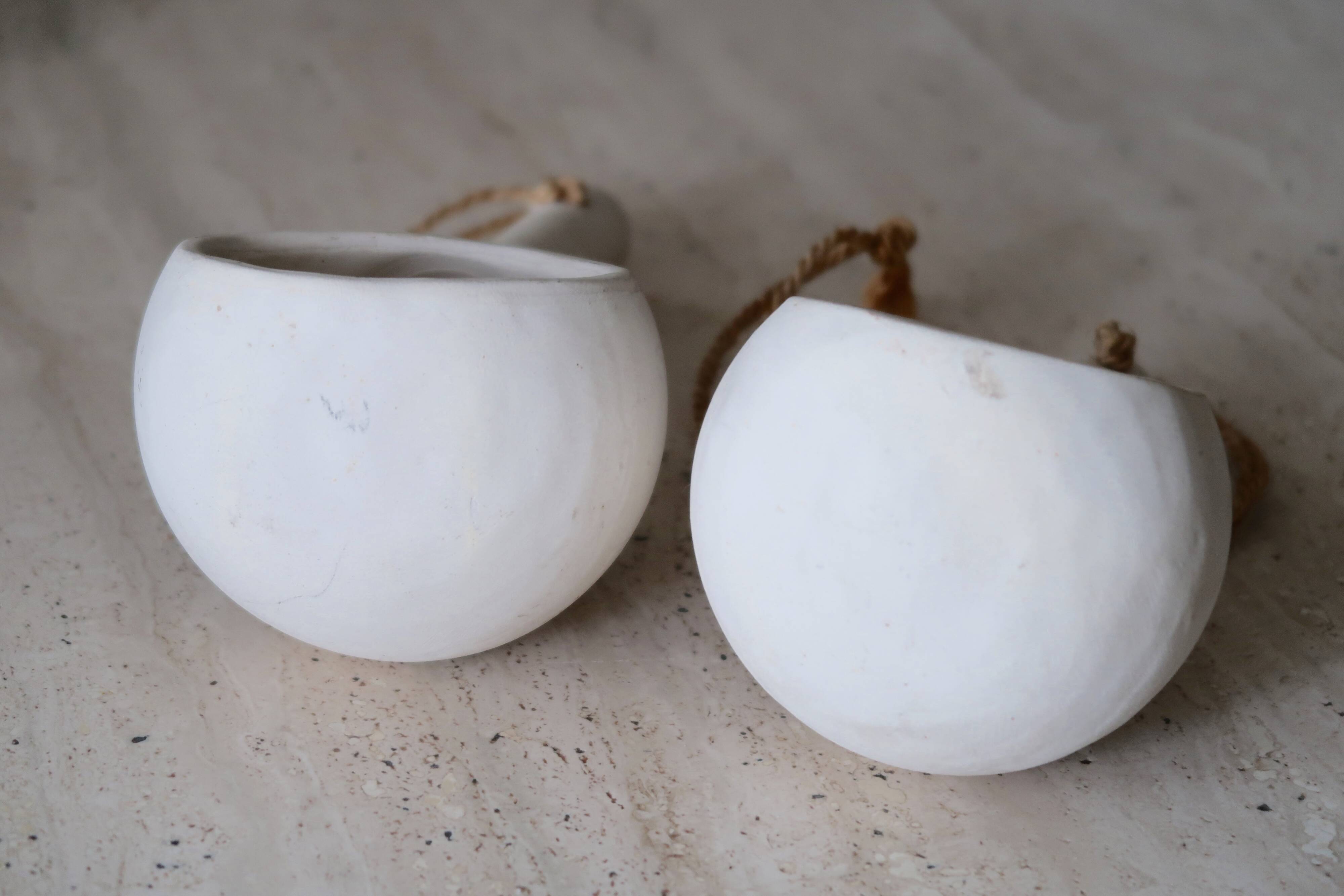 Ceramic pendant lamps by Jacques Lignier, Vallauris, 60s