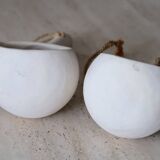 Ceramic pendant lamps by Jacques Lignier, Vallauris, 60s