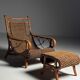 Rattan armchair 1950s vintage