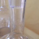 Set of 2 carafes and 4 Saint-Louis crystal aperitif glasses