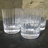 Quatre verres en cristal de Baccarat modèle Harmonie