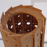 Lampe vintage scandinave en bois 1970