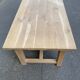 Farmhouse dining table extendable stripped in raw solid oak 180-270cm 1