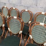 Lot of 13 parisian bistro chairs