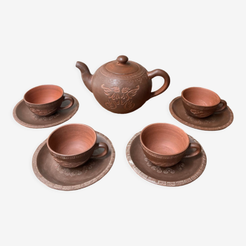 Terracotta tea service from china