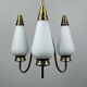 Vintage brass chandelier Italy 1960s