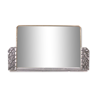 Art deco mirror in painted wood 45x26cm
