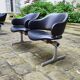 Two Double chairs armchairs leather benches Geoffrey Harcourt Artifort 60s