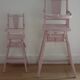 Chaise haute en bois enfant