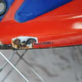 Enamelled plate Charrues Huard