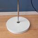 Vintage Space Age floor lamp with white plexiglass UFO shade.