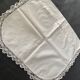 Small old white pillowcase with lace 50x40cm