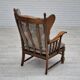 Années 1960, design danois, fauteuil à dossier haut par Regan Møbelfabrik, Aarhus, état d'origine.