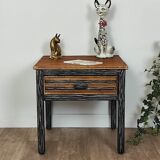 80' rattan bedside tables