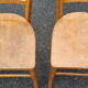 6 Luterma bistro chairs, blond wood, vintage, 50s