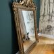 Golden wooden mirror