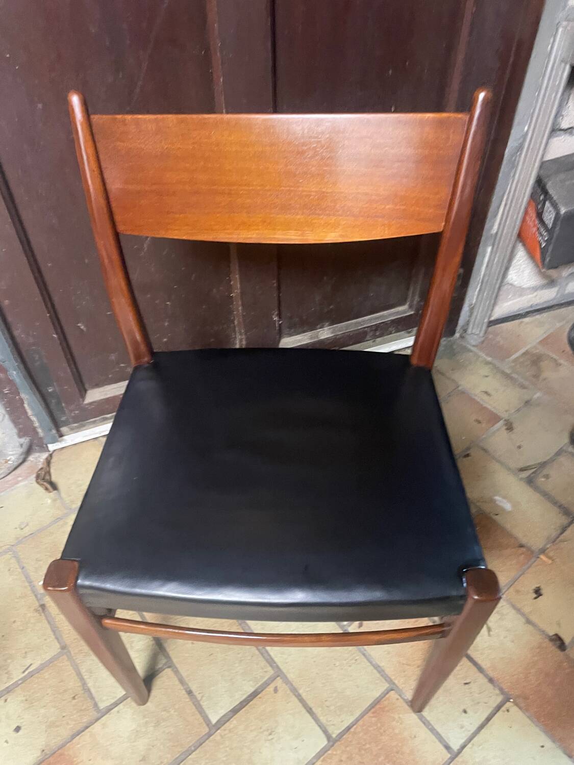 Chaise en teck model SA 10 designer Cees Braakman