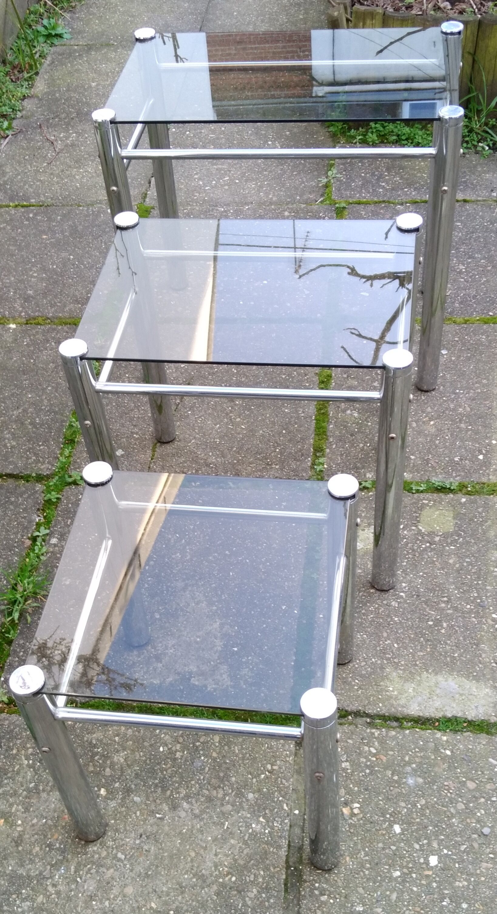 Pull-out coffee tables 1970