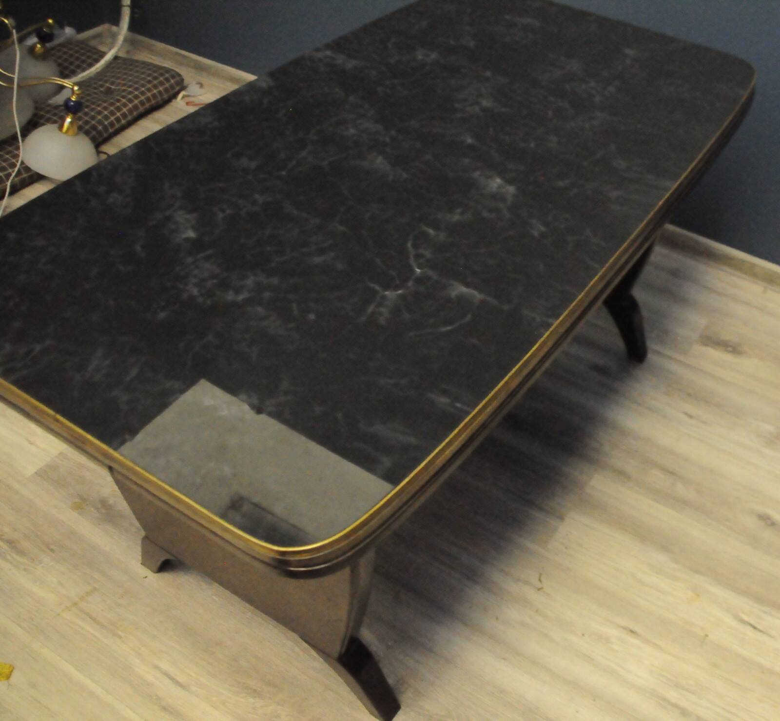 Table extensible avec plateau en marbre, Danemark 1930