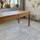 Cherry farmhouse table with spindle legs, 1950s