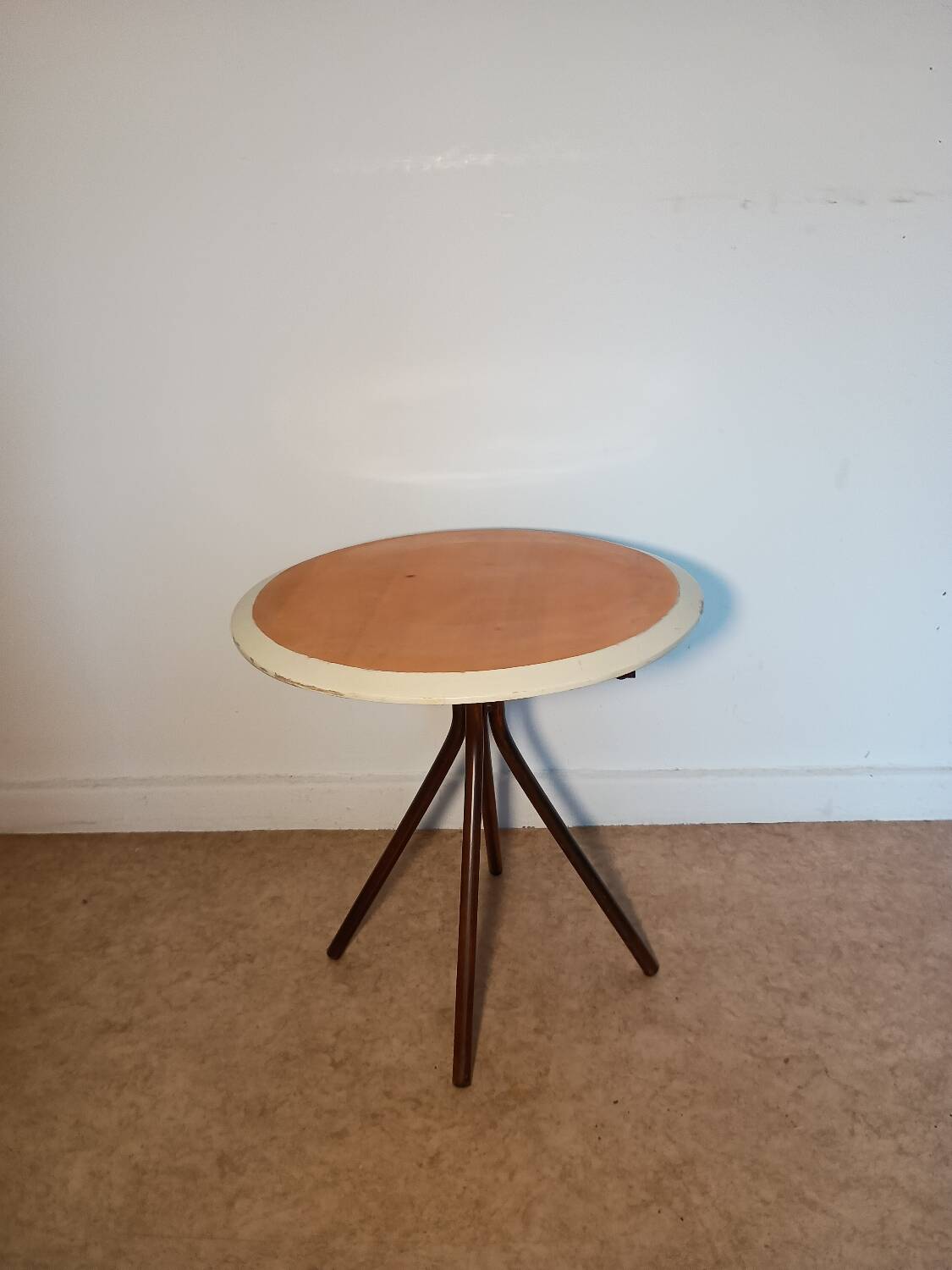 Side table with tapered legs