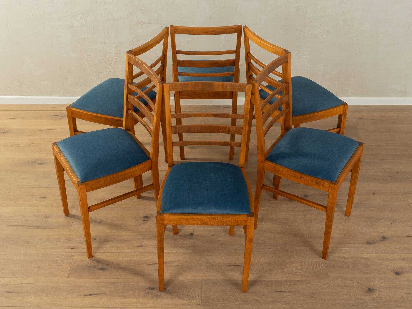 6x Art déco dining chairs