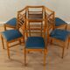 6x chaises de salle à manger Art déco
