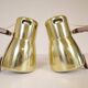 Hans-Agne Jakobsson Wall Lamps in Brass and Stained Wood, Sweden, 1970s