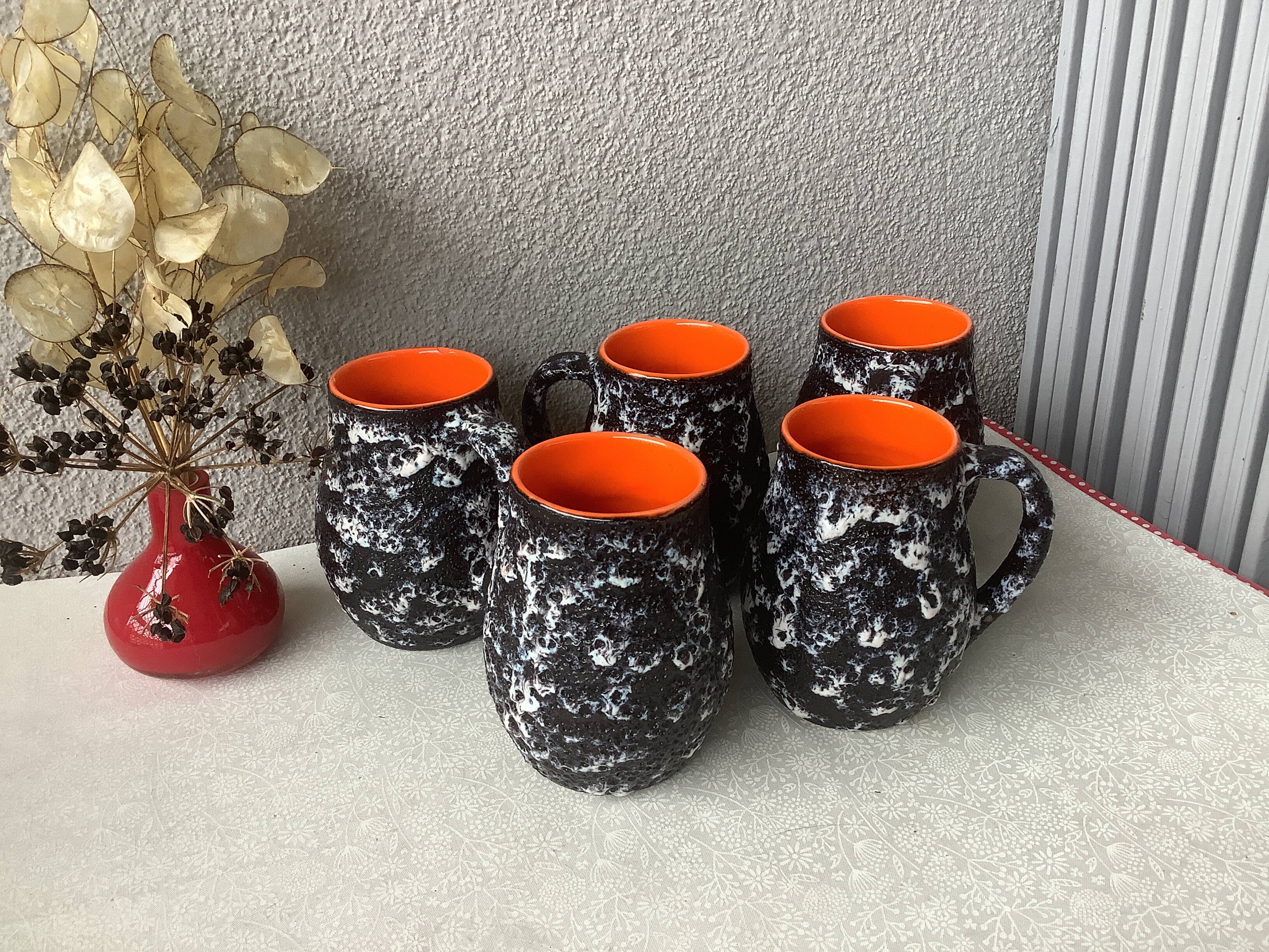 Vallauris orangeade glasses by Marius Musarra for Mabyjo