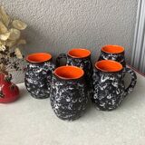 Vallauris orangeade glasses by Marius Musarra for Mabyjo