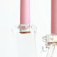 Two-branched crystal bougeoir by Daum France