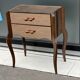Table de chevet Art Déco années 40 en miroir cuivré