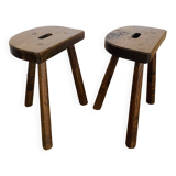 Pair of tripod stools