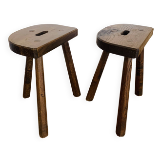 Pair of tripod stools