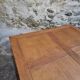 Vintage oak coffee table – Square coffee table, 1970s–1980s