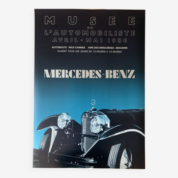 1986 Mercedes-Benz L'Automobiliste Museum Poster