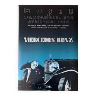 1986 Mercedes-Benz L'Automobiliste Museum Poster