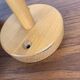 Scandinavian wooden wall light duo, beech, minimalist 1980