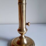 Golden brass candle holder