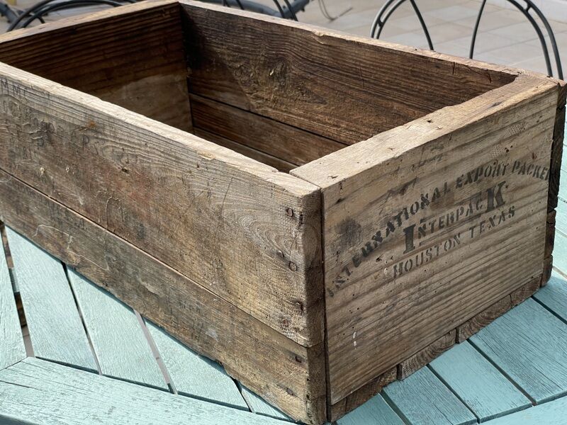 Old wooden box