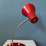 Flexible desk lamp vintage space age red
