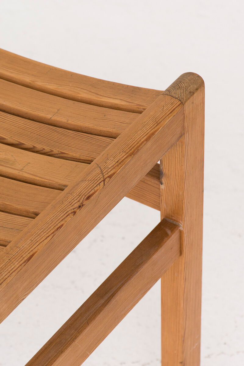 4 pine dining chairs