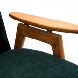 Two vintage green armchairs by Jaroslav Šmídek for Jitona, Czechoslovakia, 1960s