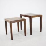 1960s Severin Hansen Pair of Palisander Nesting Tables, Denmark
