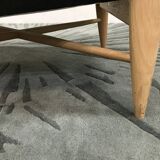 Floating velvet grey velvet chair chic Red Edition