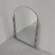 Miroir Art Déco biseauté, cadre en aluminium, années 1930