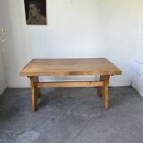 Table, mobilier de montagne en hêtre, 1950