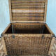 Wicker trunk woven nineteenth century